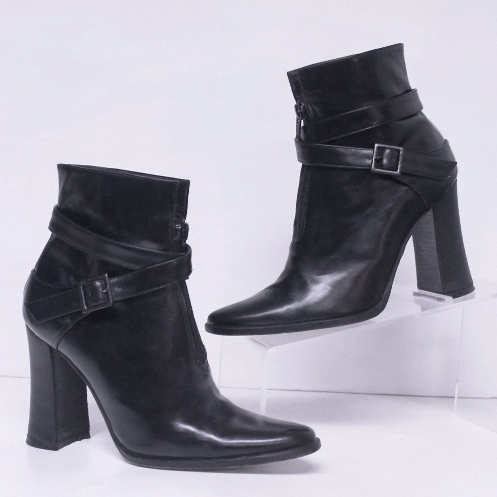 Mare HOT Italian Belted Front Zip Bootie Boots